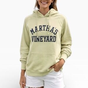 MV Sport Martha's Vineyard Matcha Green Fleece Hoodie Sweatshirt W25764 Mens M‎